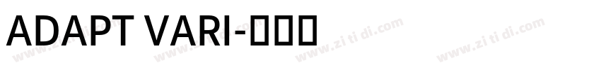 ADAPT VARI字体转换